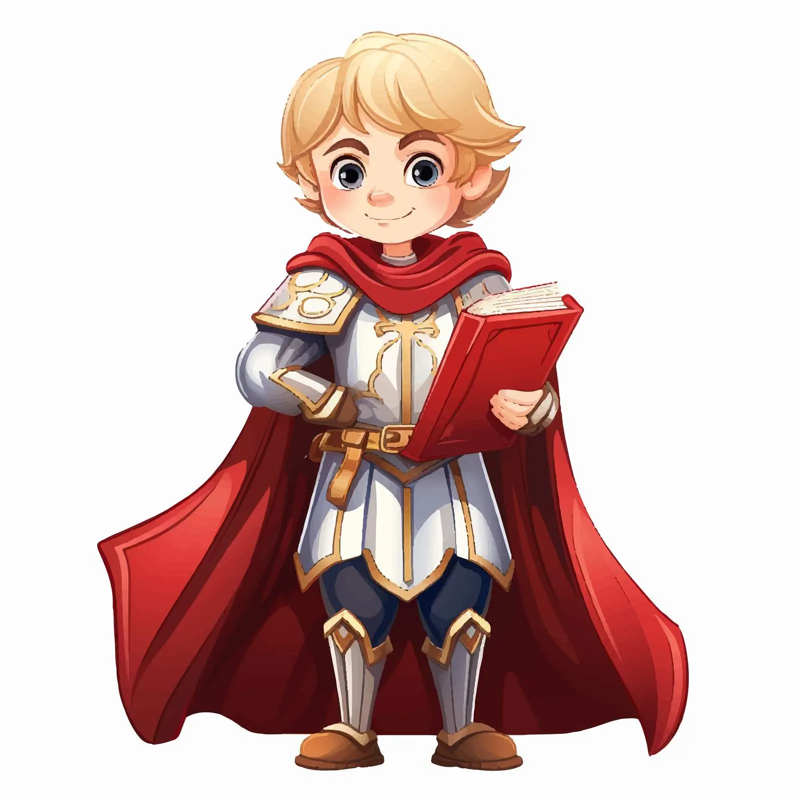 Young Saint Medieval Cartoon Character Illustration — free download from Dotvec