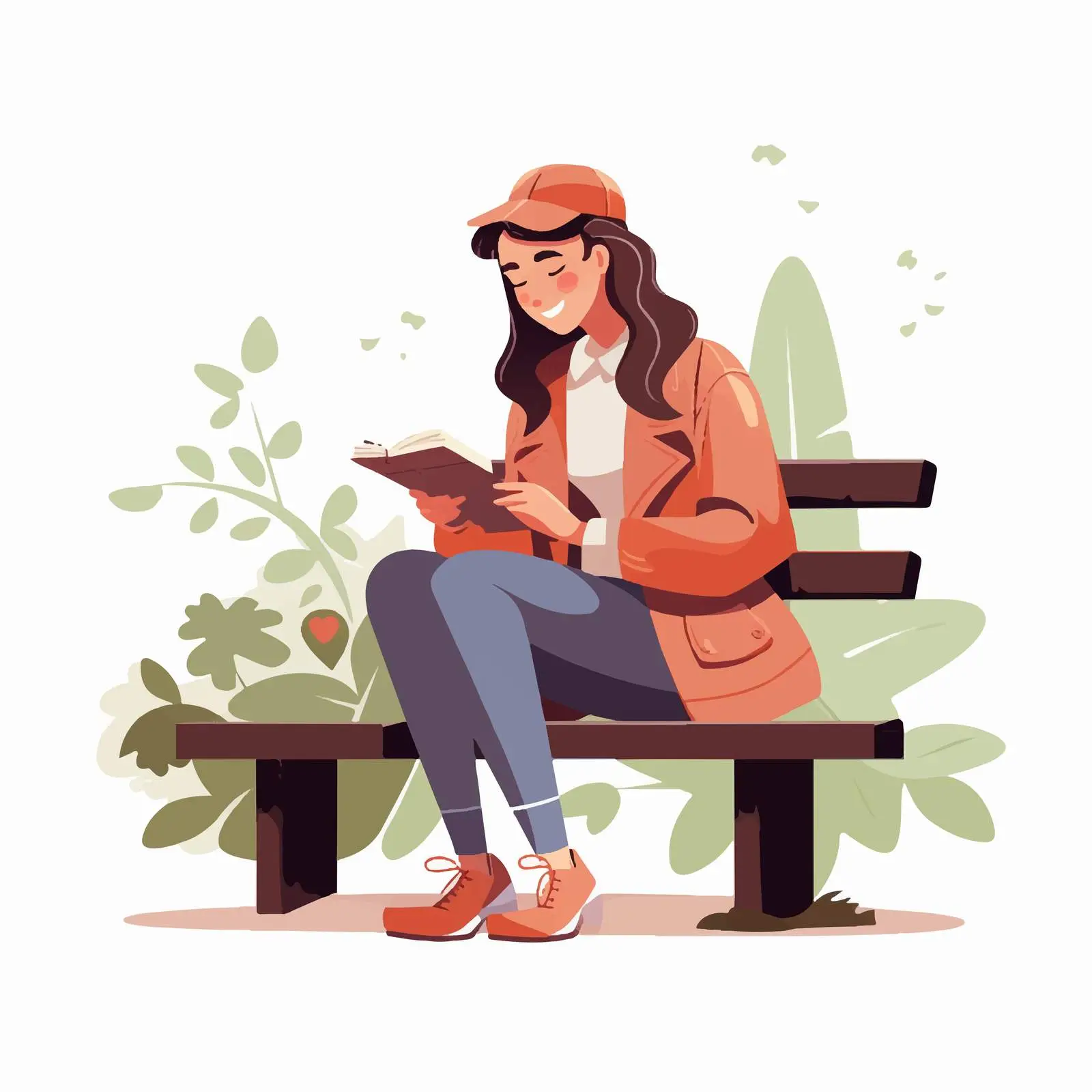 Happy Young Women in Casual Attire on Bench — free download from Dotvec