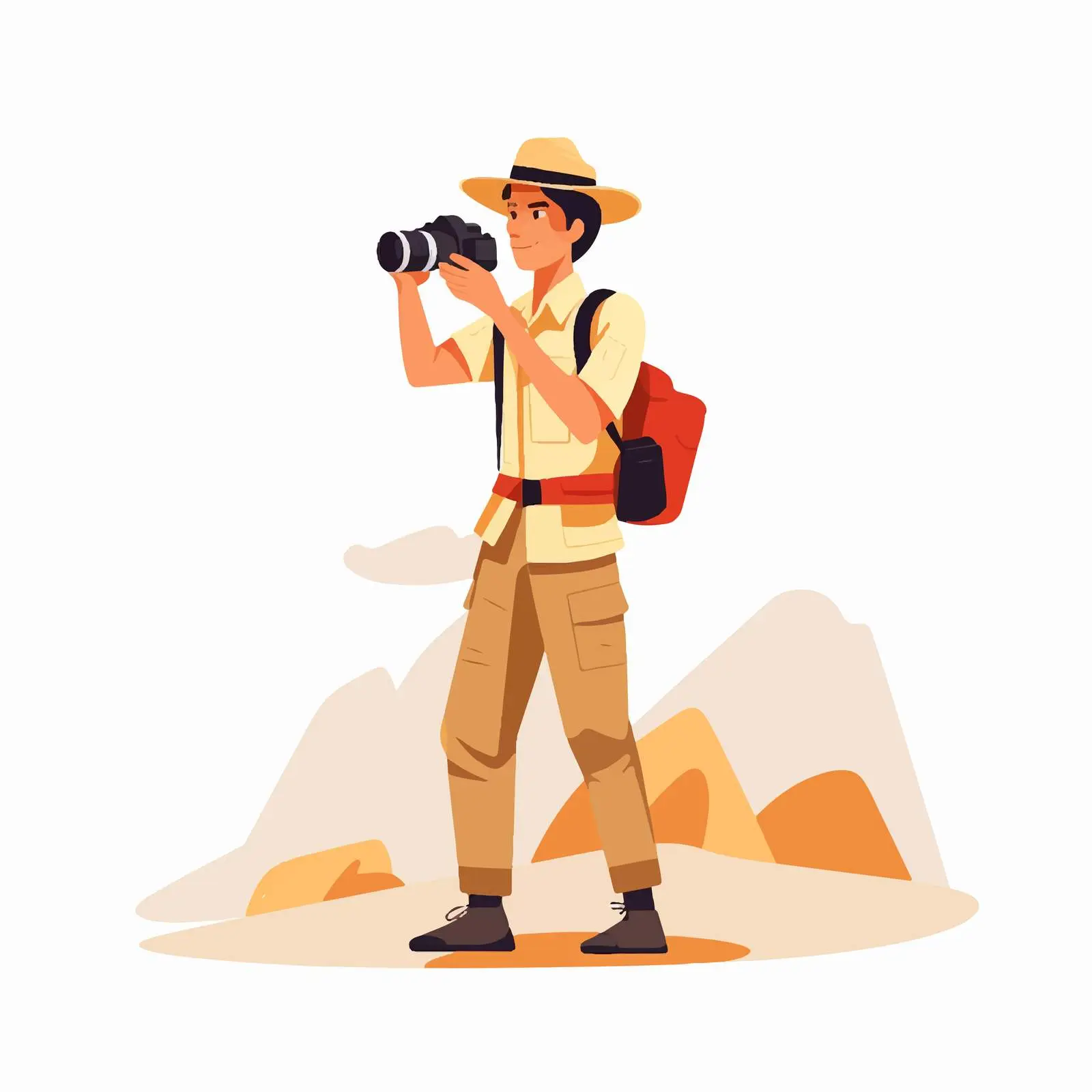Young Tourist Capturing Photos During Sightseeing — free download from Dotvec