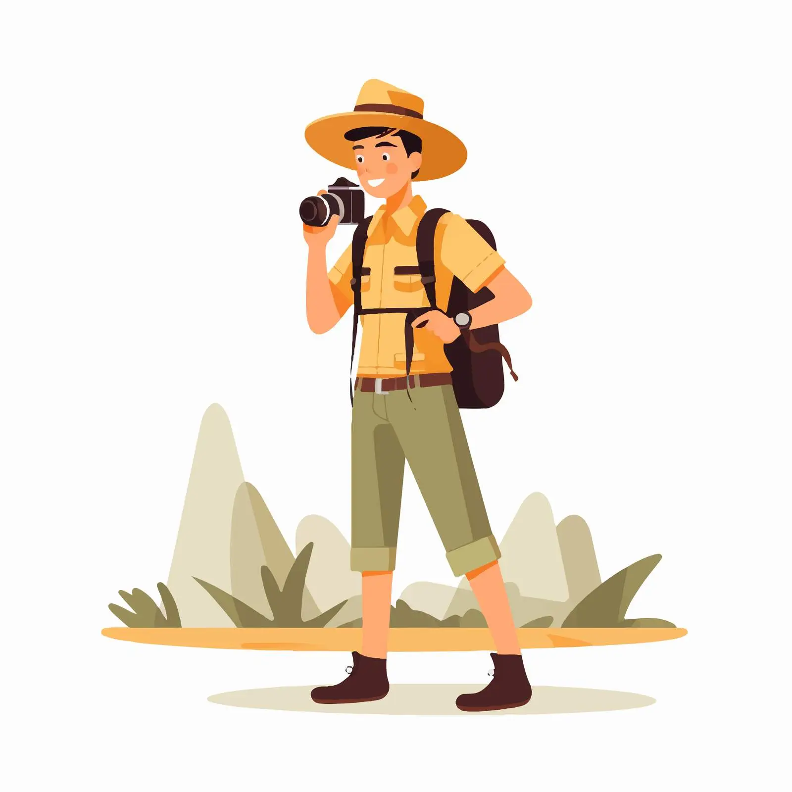 Young Tourist Taking Photos While Sightseeing — free download from Dotvec