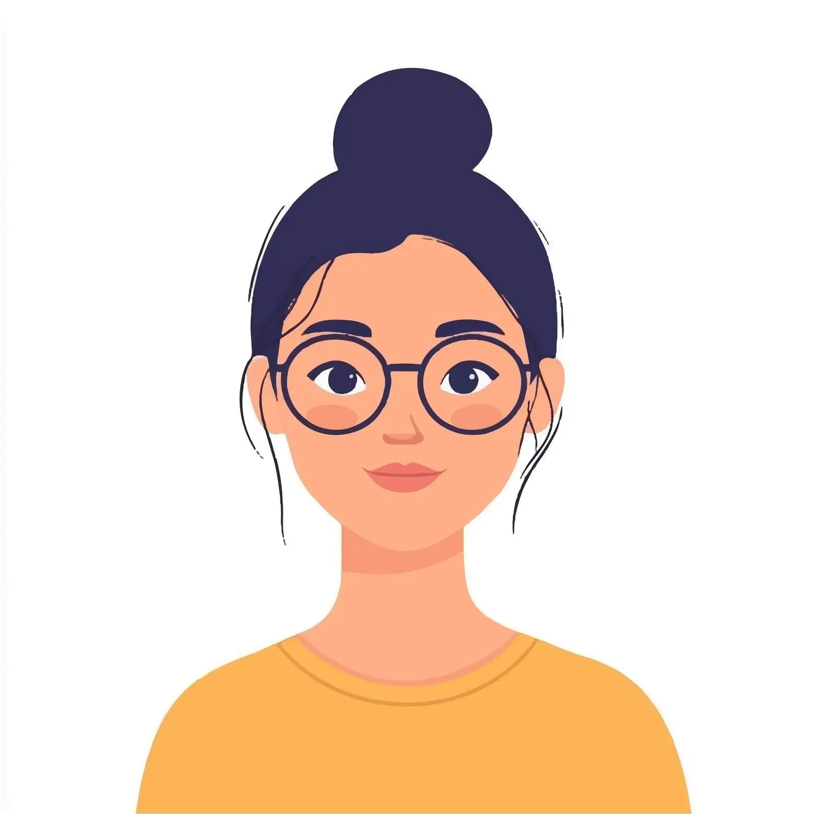 Young Woman Avatar with Diverse Hair Styles — free download from Dotvec
