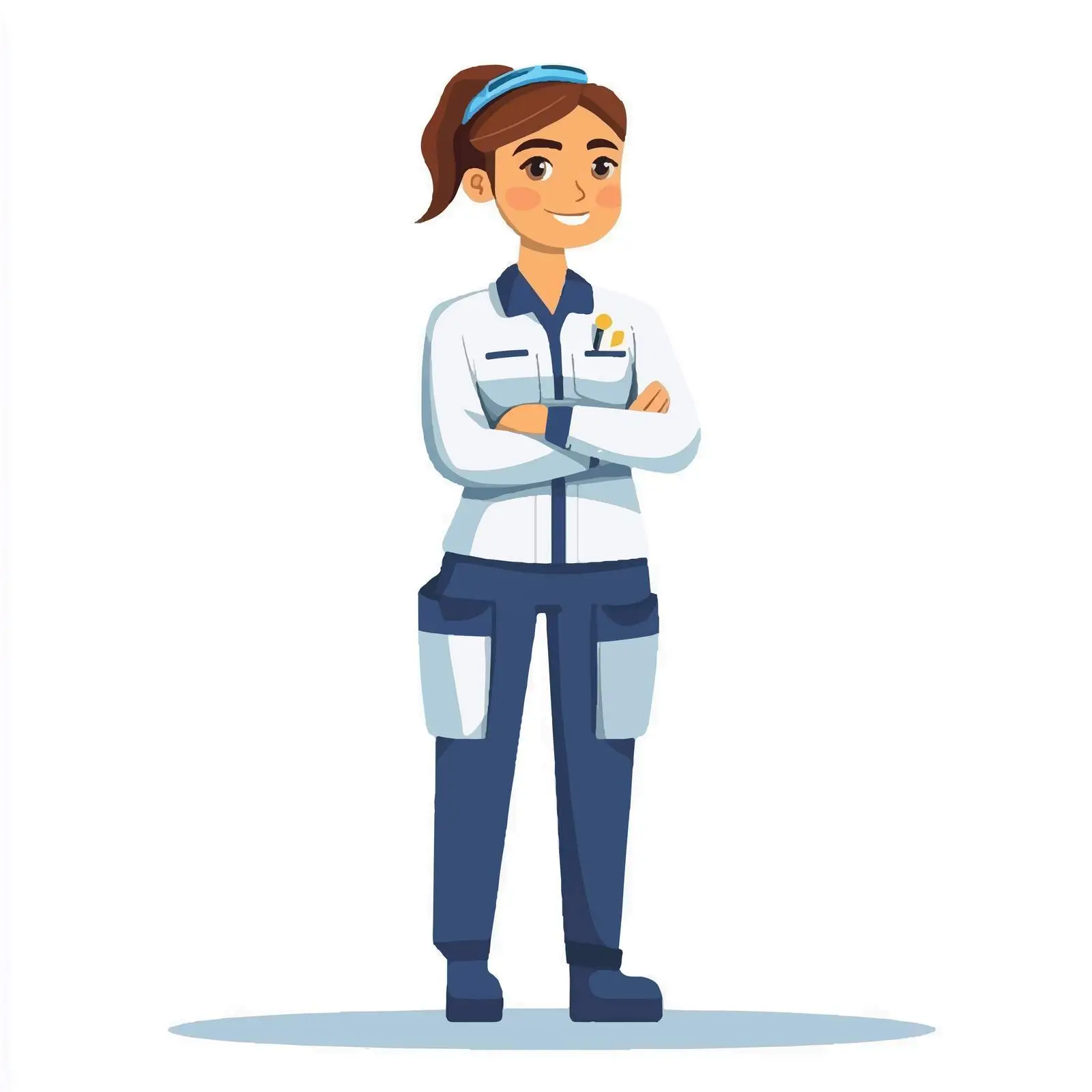 Female Car Technician in Uniform — free download from Dotvec
