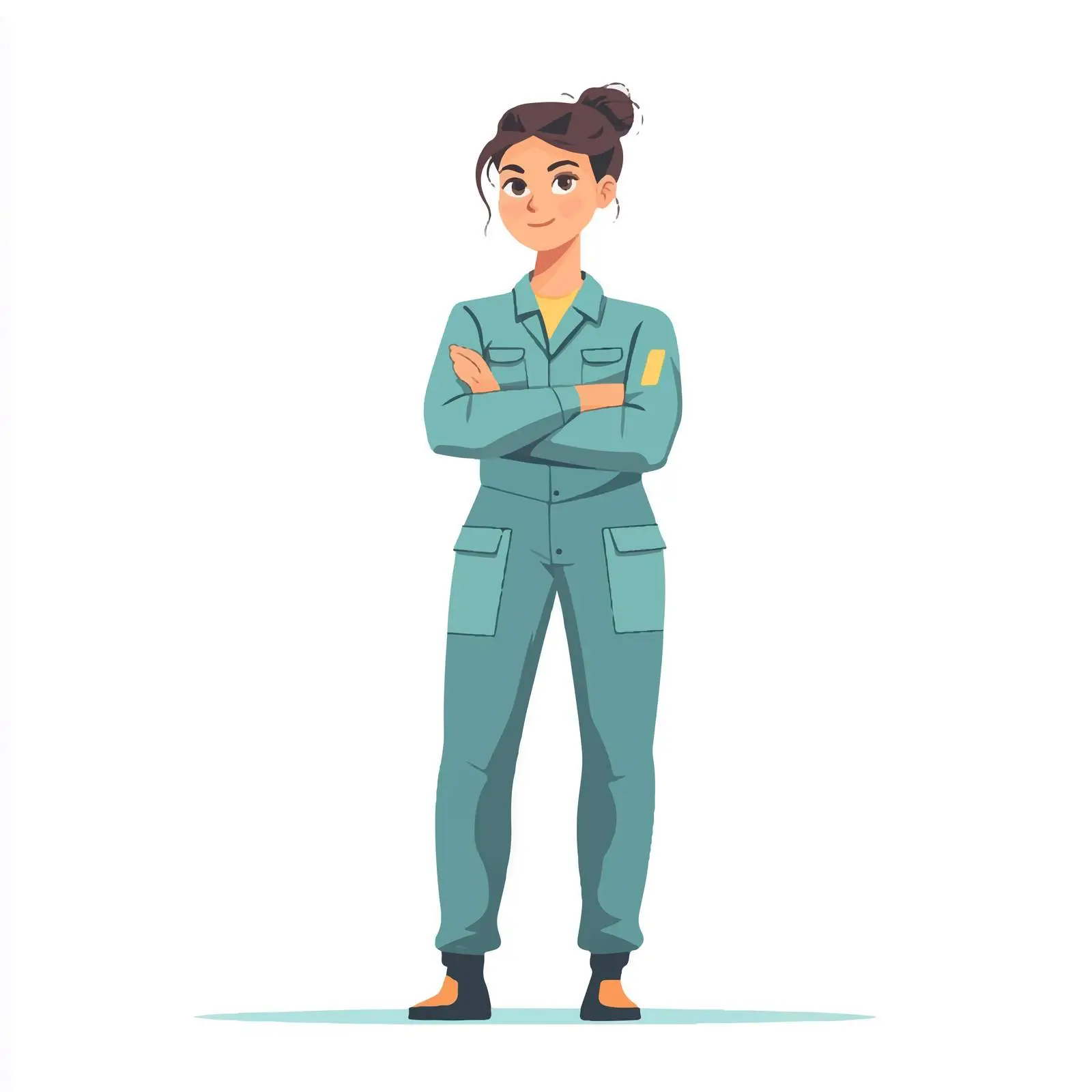 Young Woman Car Technician in Uniform — free download from Dotvec