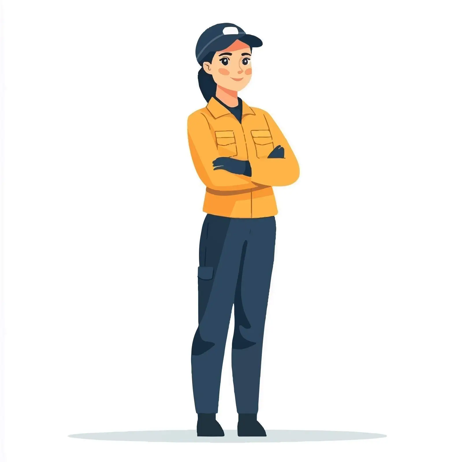 Young Woman Car Technician in Uniform — free download from Dotvec