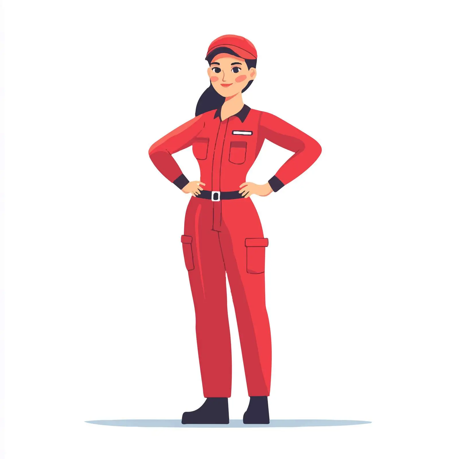 Young Woman Car Technician in Uniform — free download from Dotvec