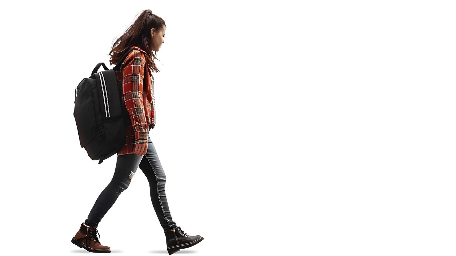 Stylish woman with violin case walking street — free download from Dotvec