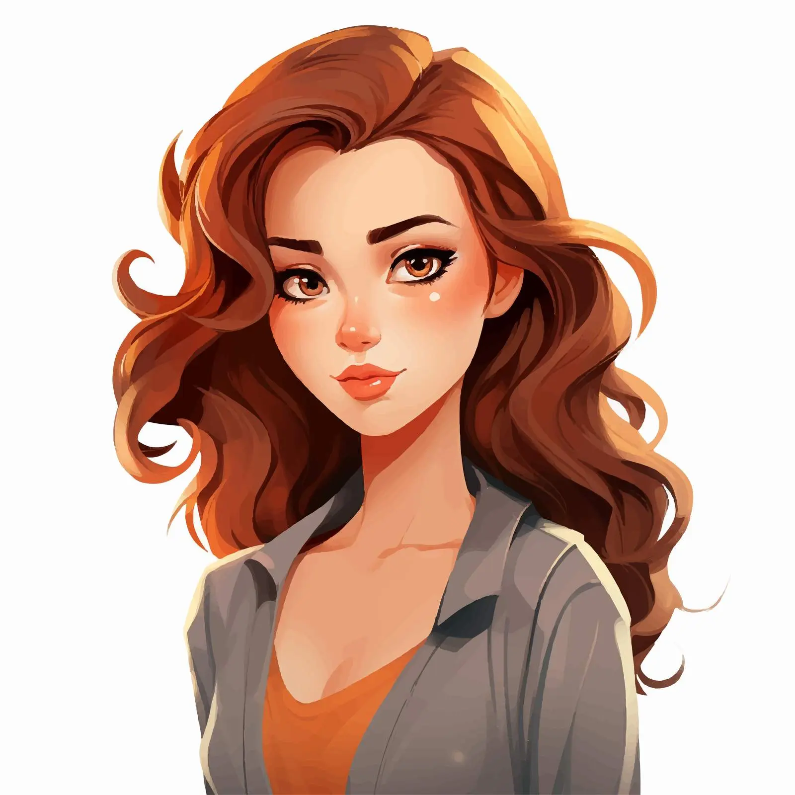 Young Woman Cartoon Vector Illustration — free download from Dotvec