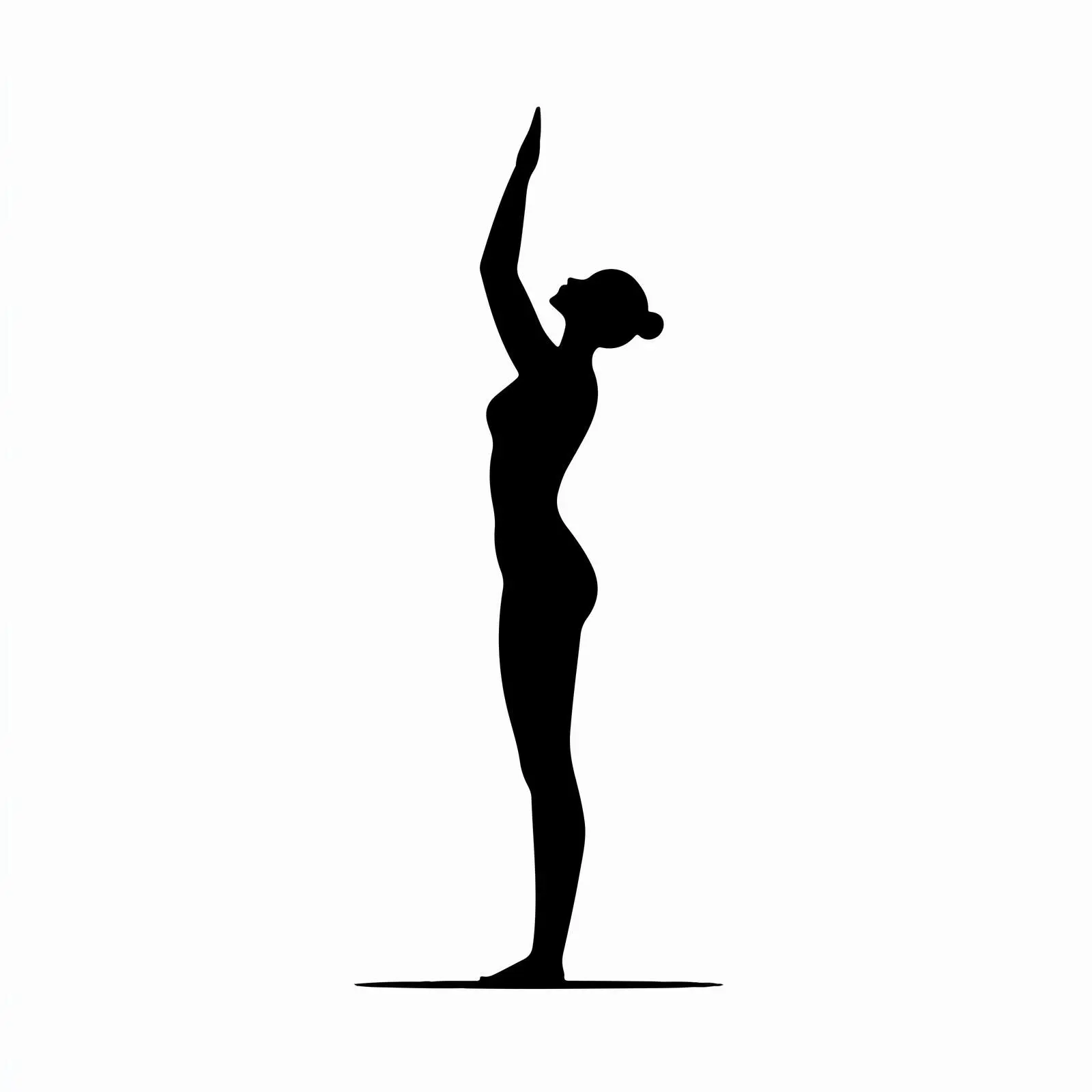 Young Woman in Raised Arms Yoga Pose — free download from Dotvec