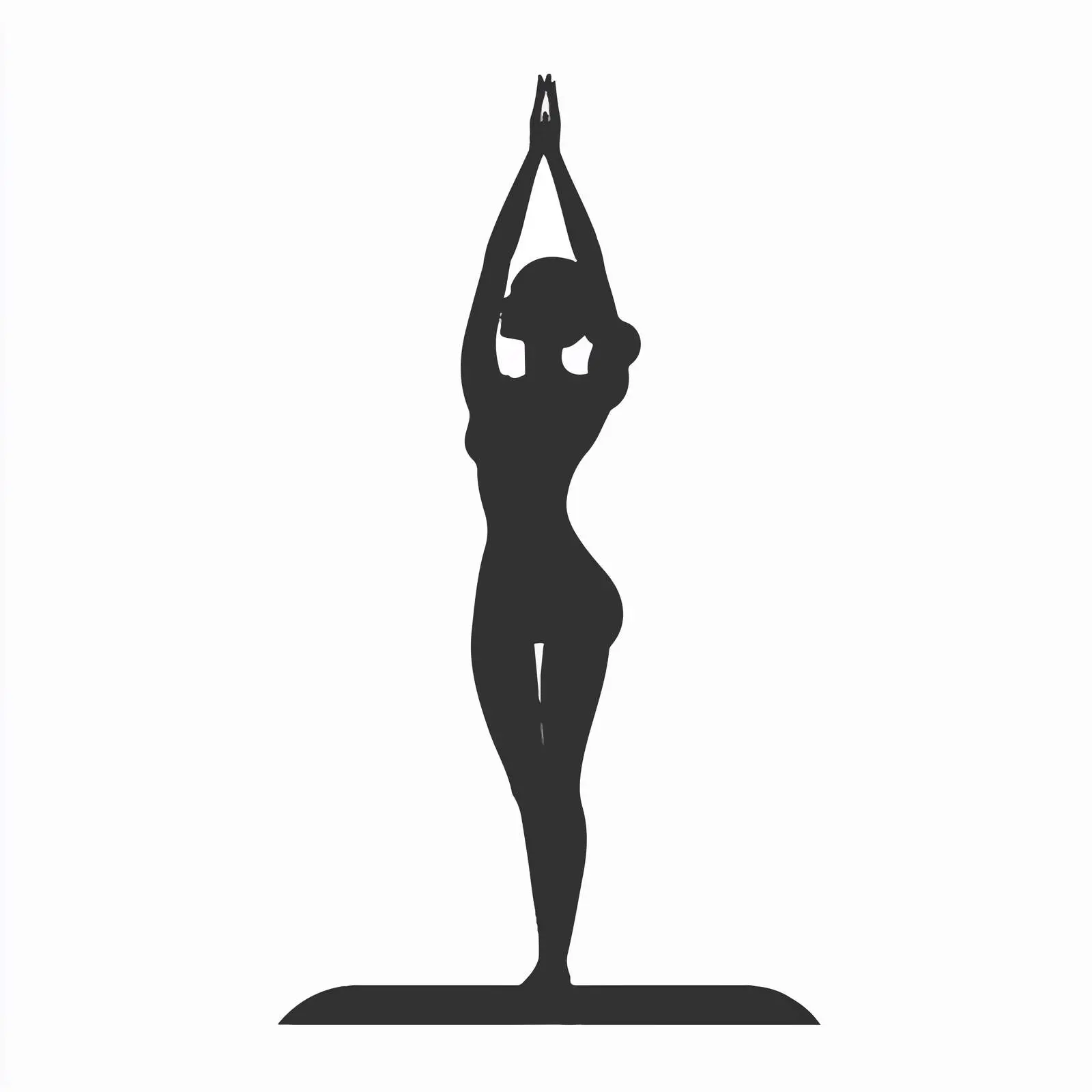 Young Woman in Upward Hand Yoga Pose – free salut image from Dotvec