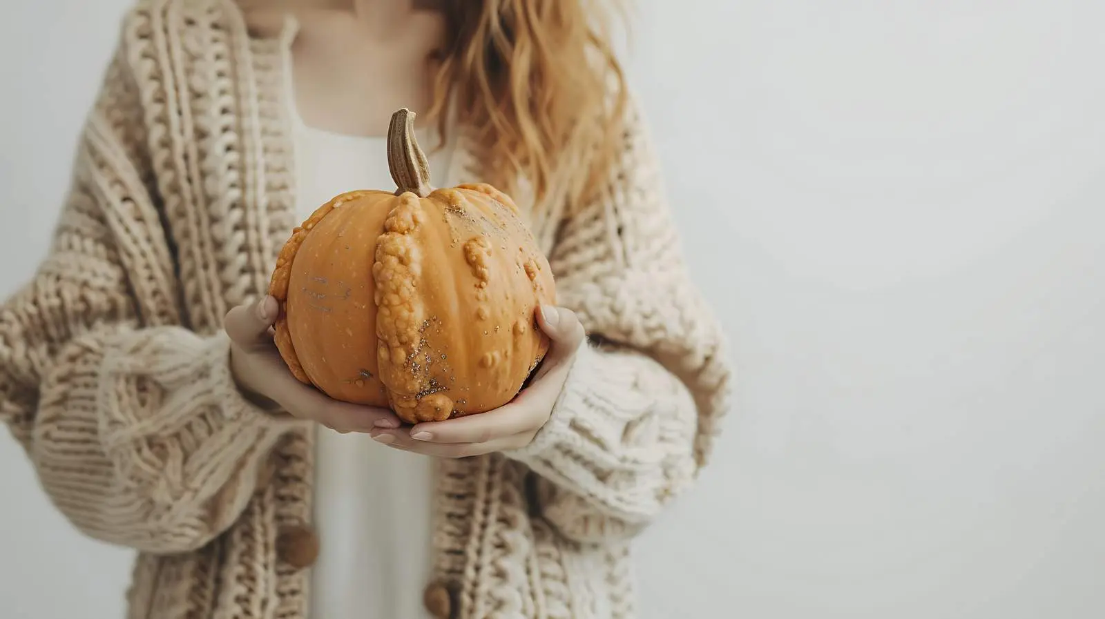 Young Woman in Beige Knitted Cardigan – free pose image from Dotvec