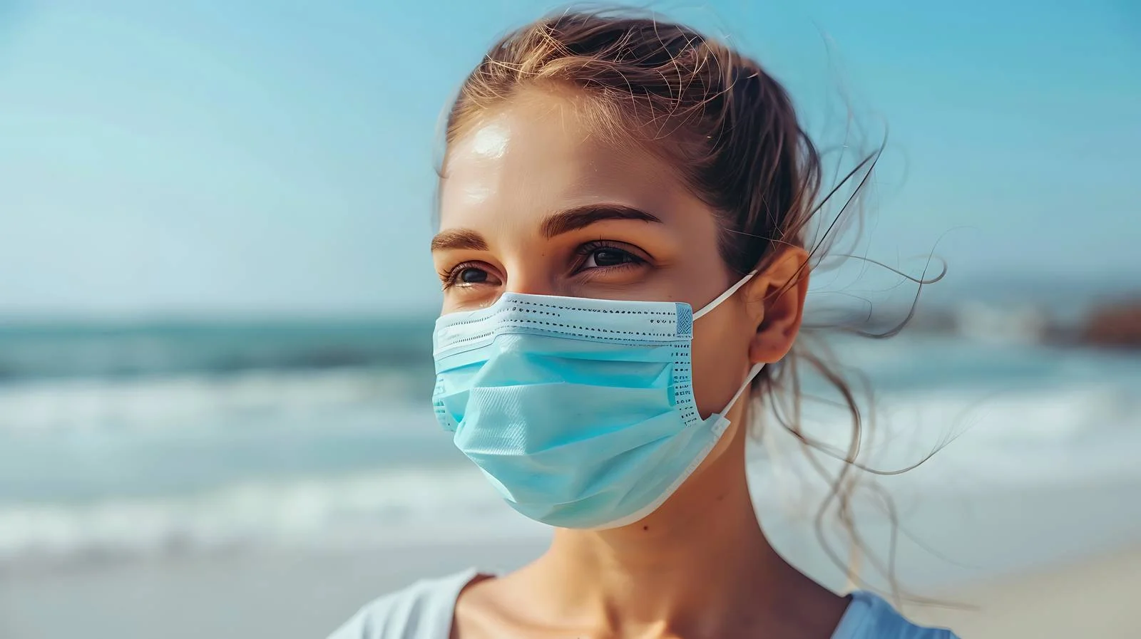 Young Woman in Medical Mask — free download from Dotvec