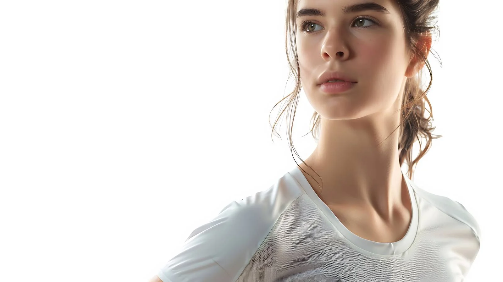 Active woman in sports top showing shoulder — free download from Dotvec