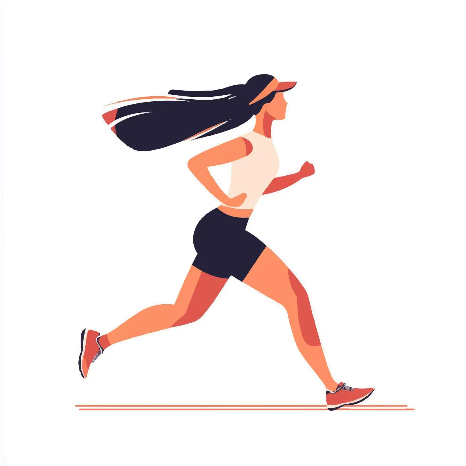 Active Young Woman Jogging in Sportswear — free download from Dotvec