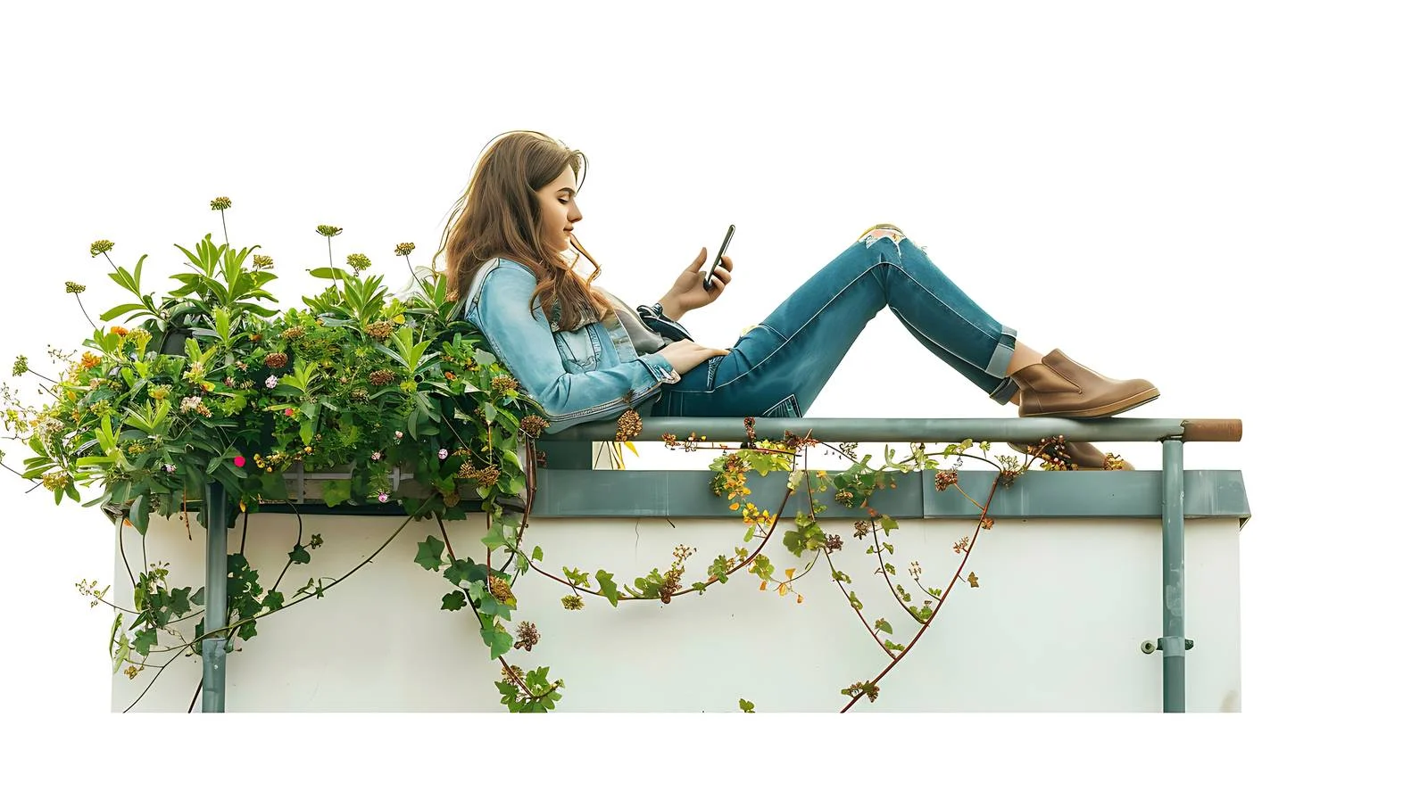 Tranquil Rooftop Terrace Moment — free download from Dotvec