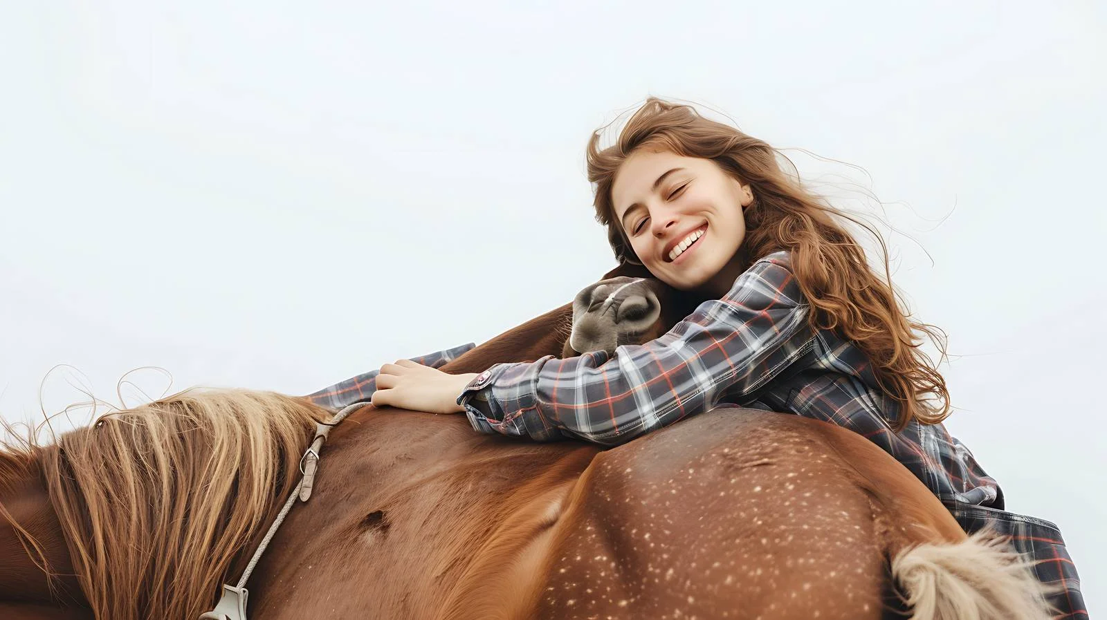 Equestrian Bonding: Woman and Horse — free download from Dotvec
