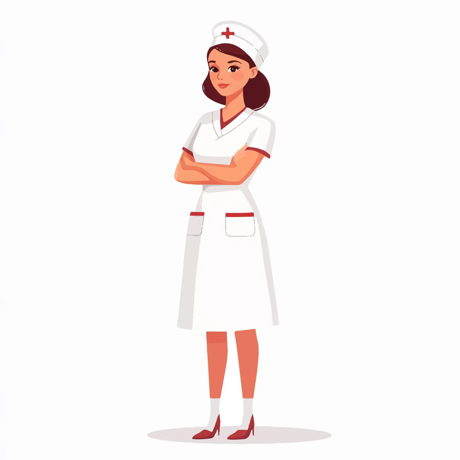 Confident Young Nurse in Uniform — free download from Dotvec