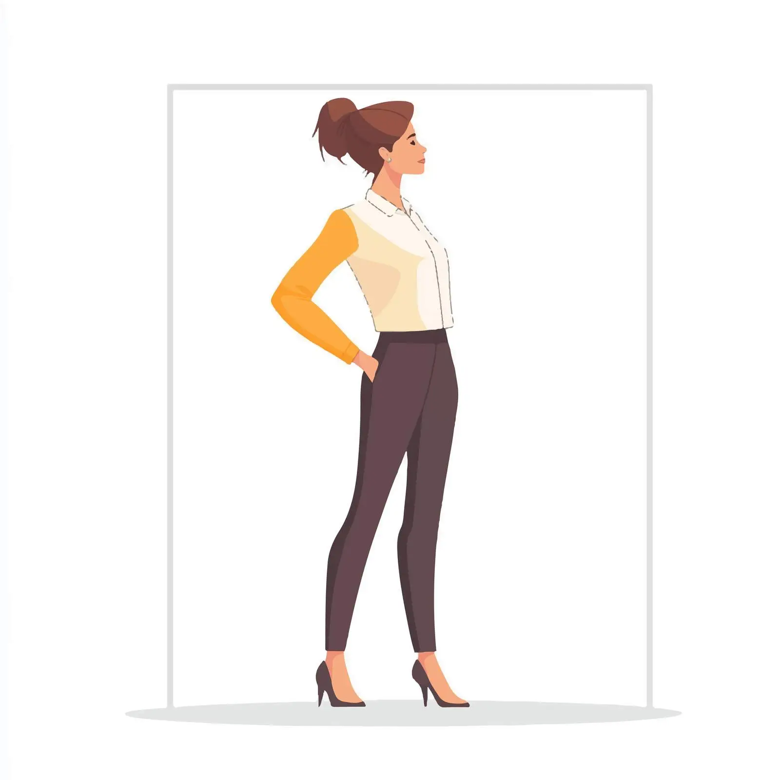 Young Woman Office Worker in Formal Outfit — free download from Dotvec