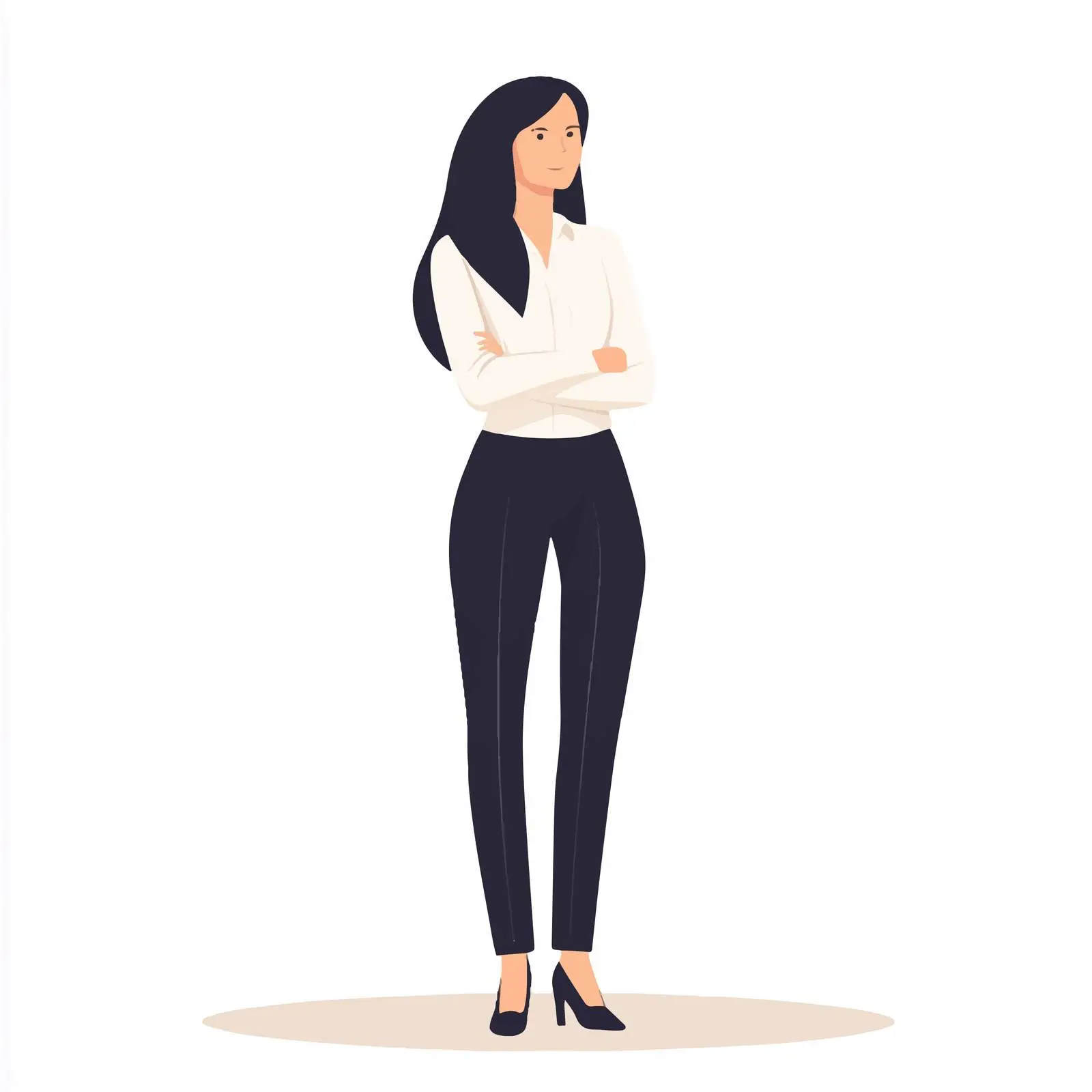 Young Woman in Formal Office Attire — free download from Dotvec