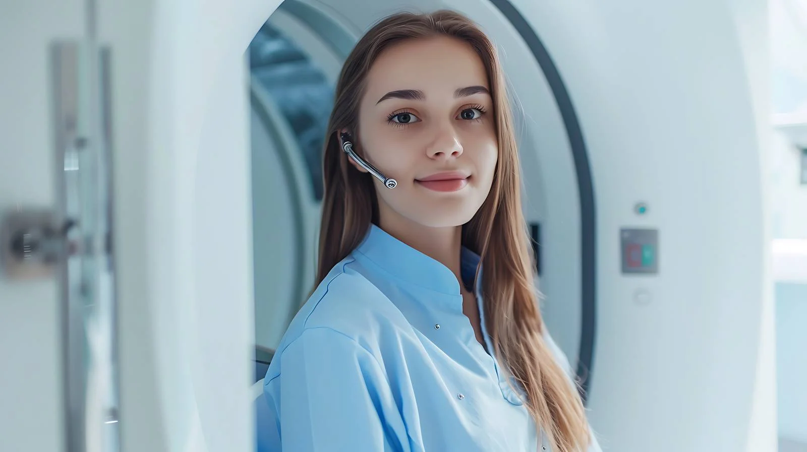 Female Patient X-ray Procedure — free download from Dotvec