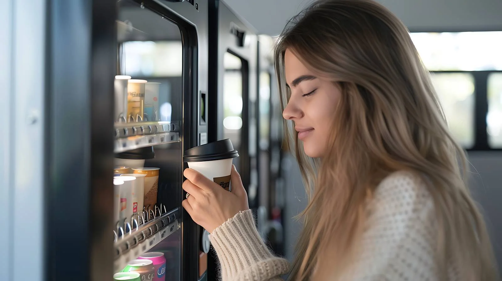 Coffee Payment at Vending Machine — free download from Dotvec