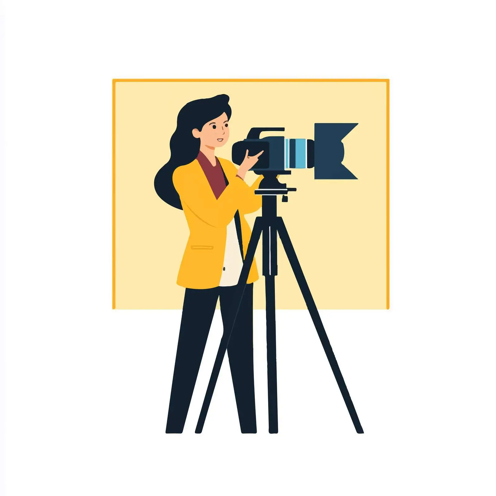 Young Woman Reporter Broadcasting Live News — free download from Dotvec