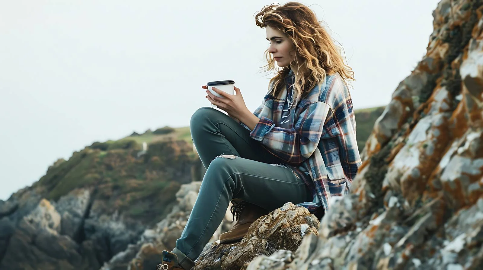 Serene beach rock relaxation scene — free download from Dotvec