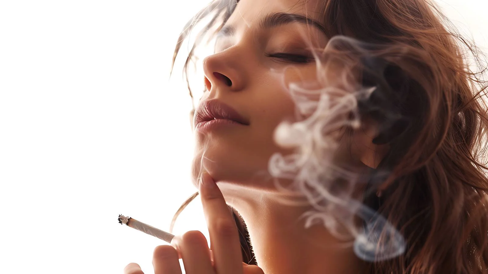 Young Woman Smoking Cannabis at Home — free download from Dotvec