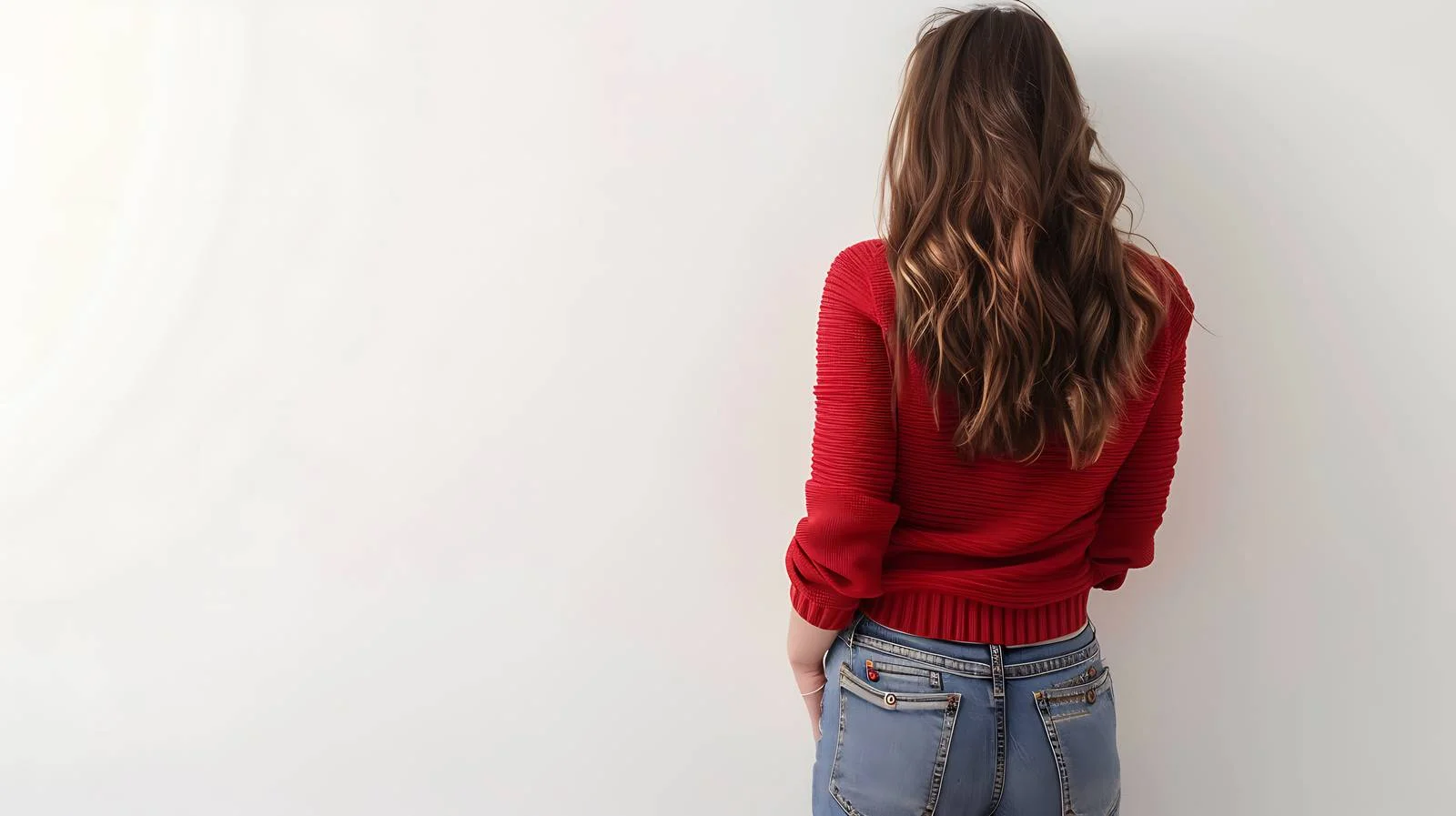 Confident Young Woman Standing Pose — free download from Dotvec