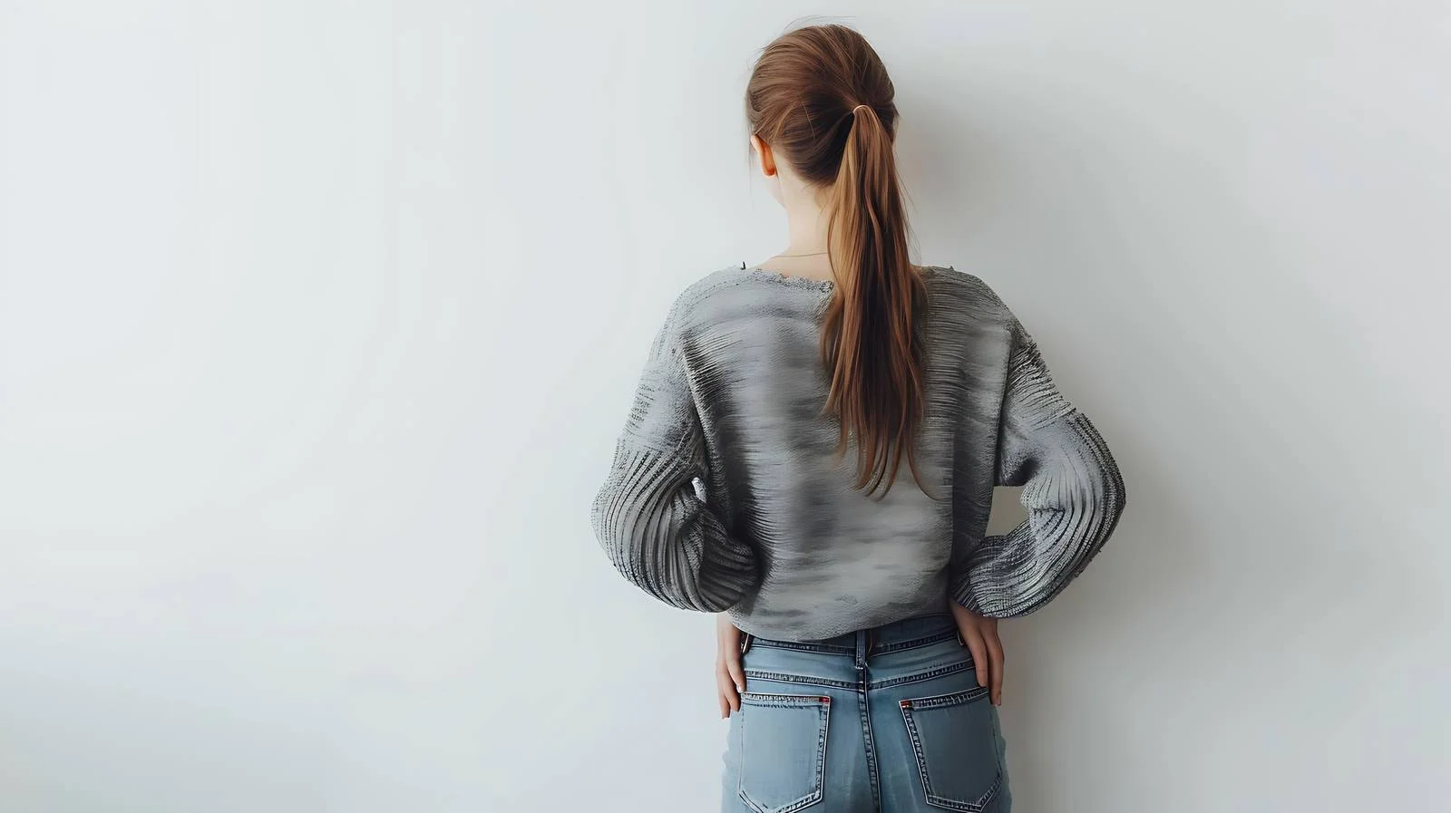 Confident Woman Standing Gracefully — free download from Dotvec