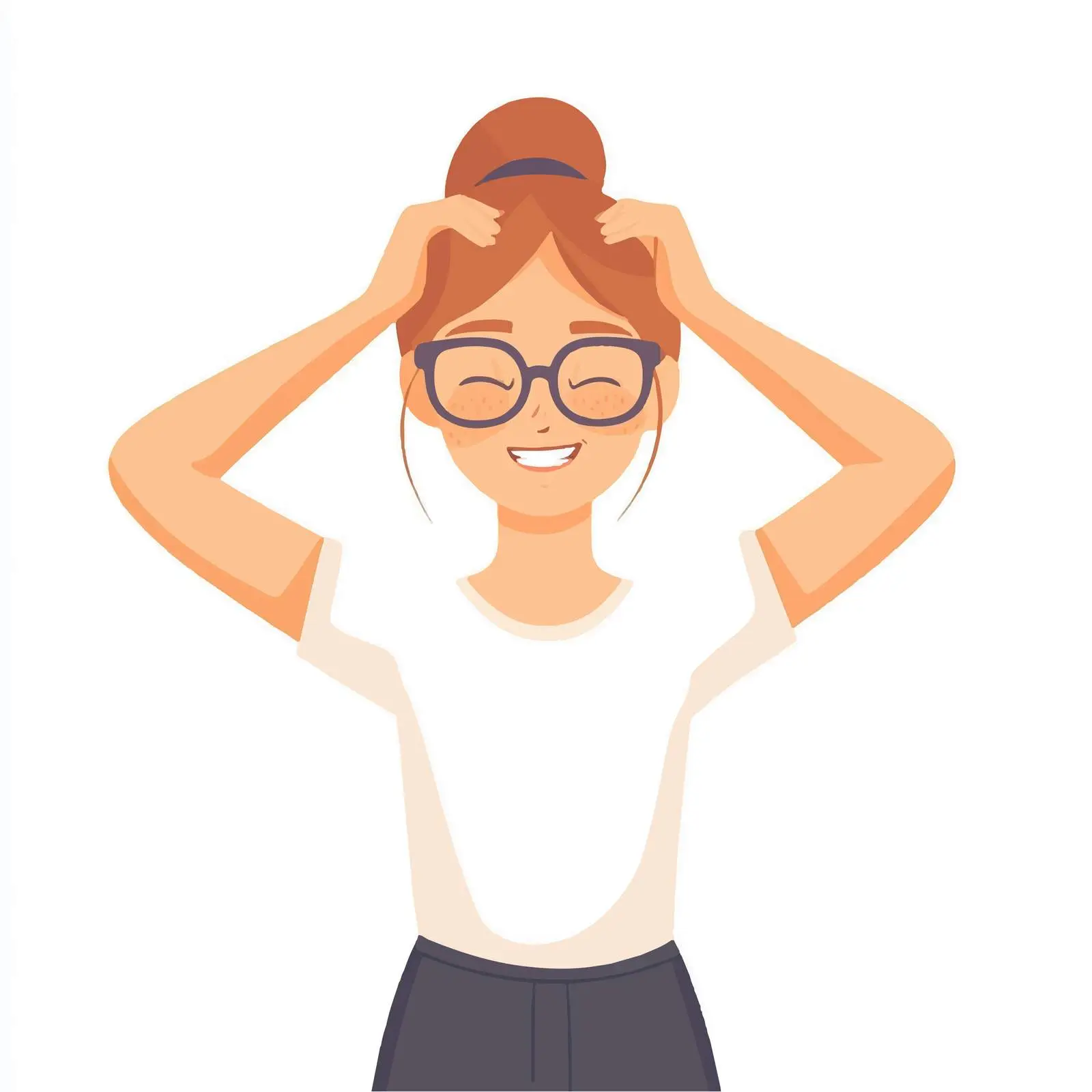 Stressed Young Woman Squeezing Her Head – free nervousness image from Dotvec