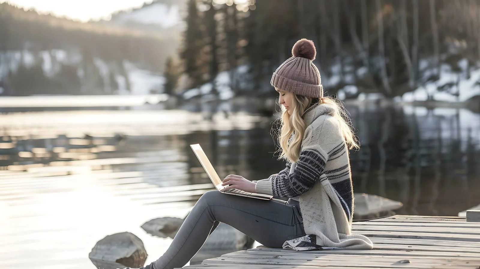 Productive Technology Usage by Young Woman — free download from Dotvec