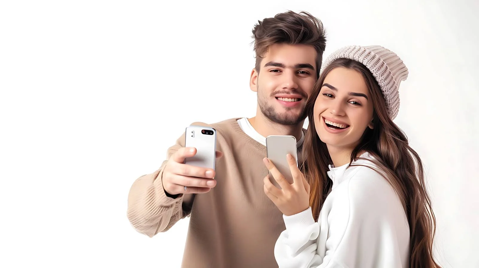 Young Couple Selfie Moment — free download from Dotvec