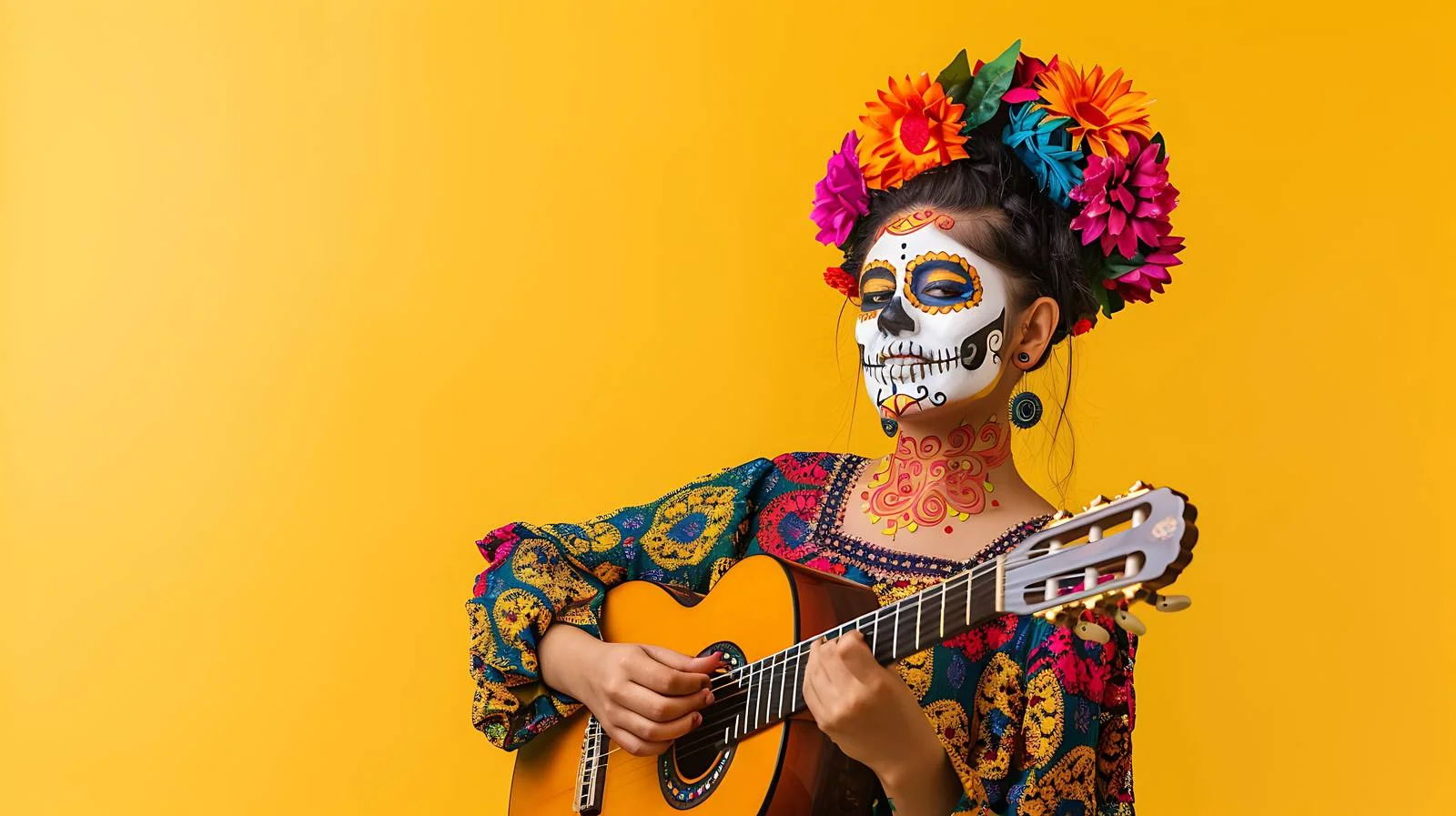 Creative Skull Makeup — free download from Dotvec