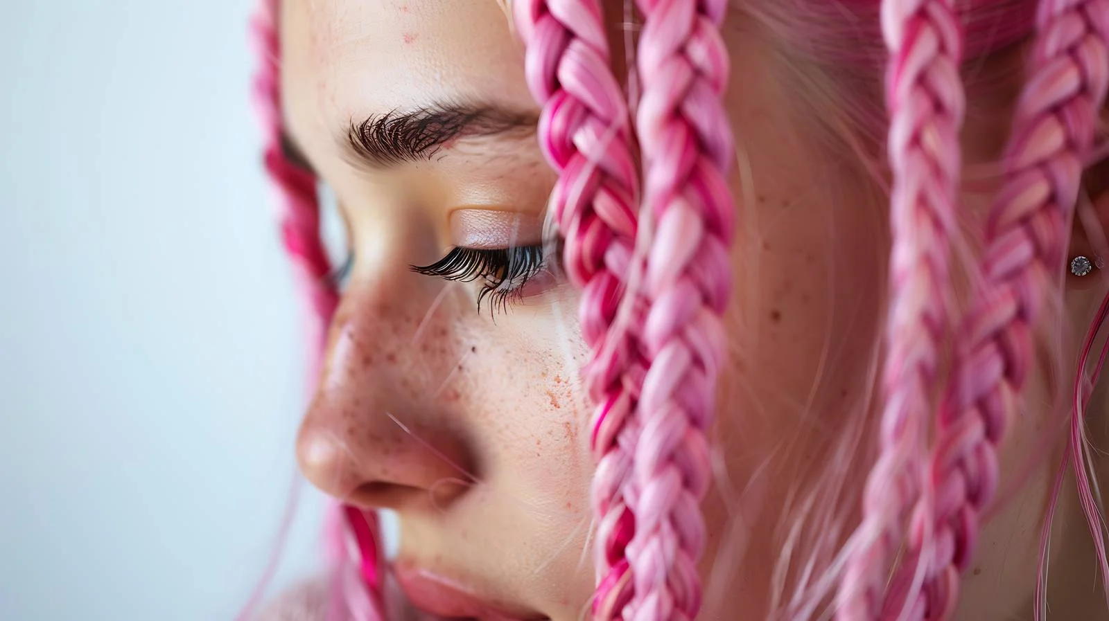 Close-Up Portrait White Background — free download from Dotvec