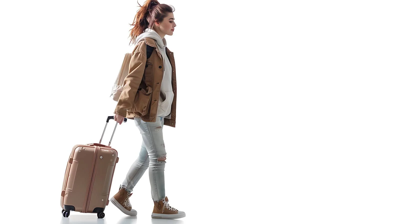 Traveler in Departure Hall — free download from Dotvec