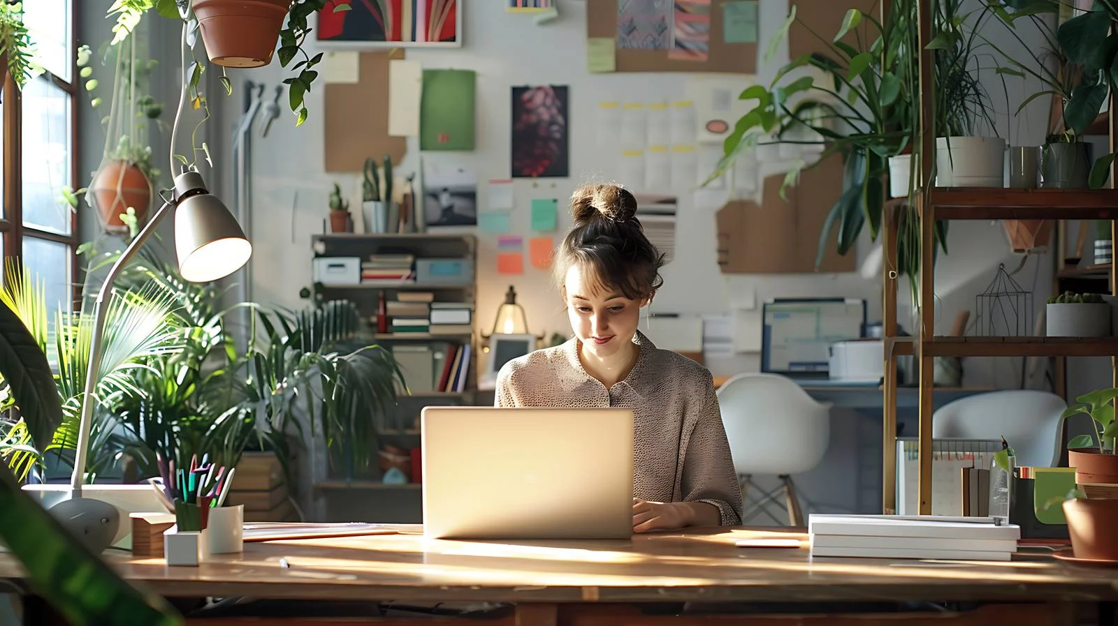 Professional Female at Innovative Workspace — free download from Dotvec