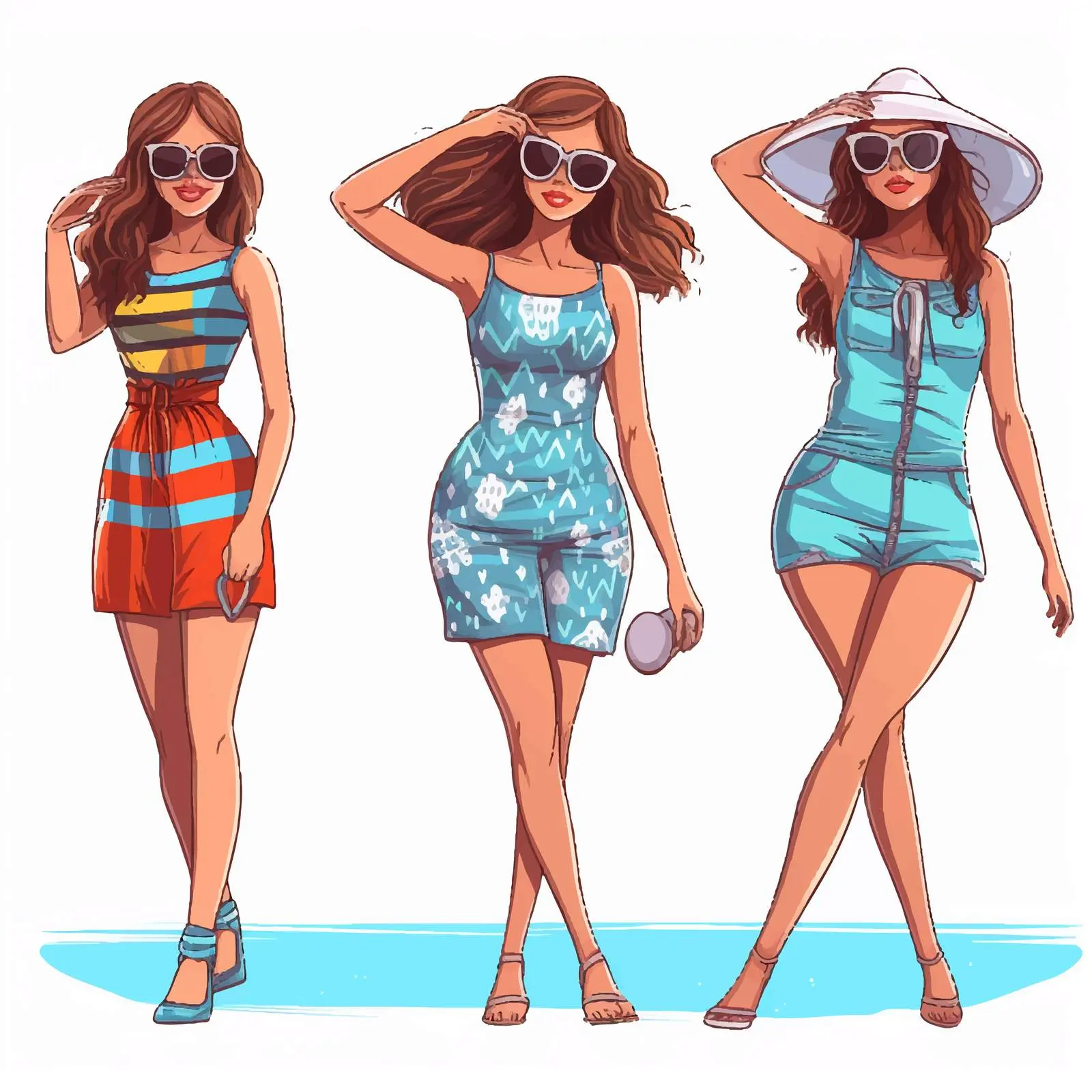 Trendy Swimsuit Styles for Young Women – free fun summer image from Dotvec