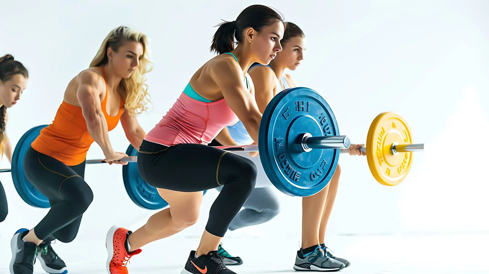 Women Barbell Training Isolated — free download from Dotvec