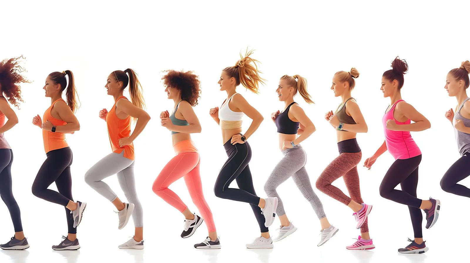 Dynamic Young Women Fitness Portrait — free download from Dotvec