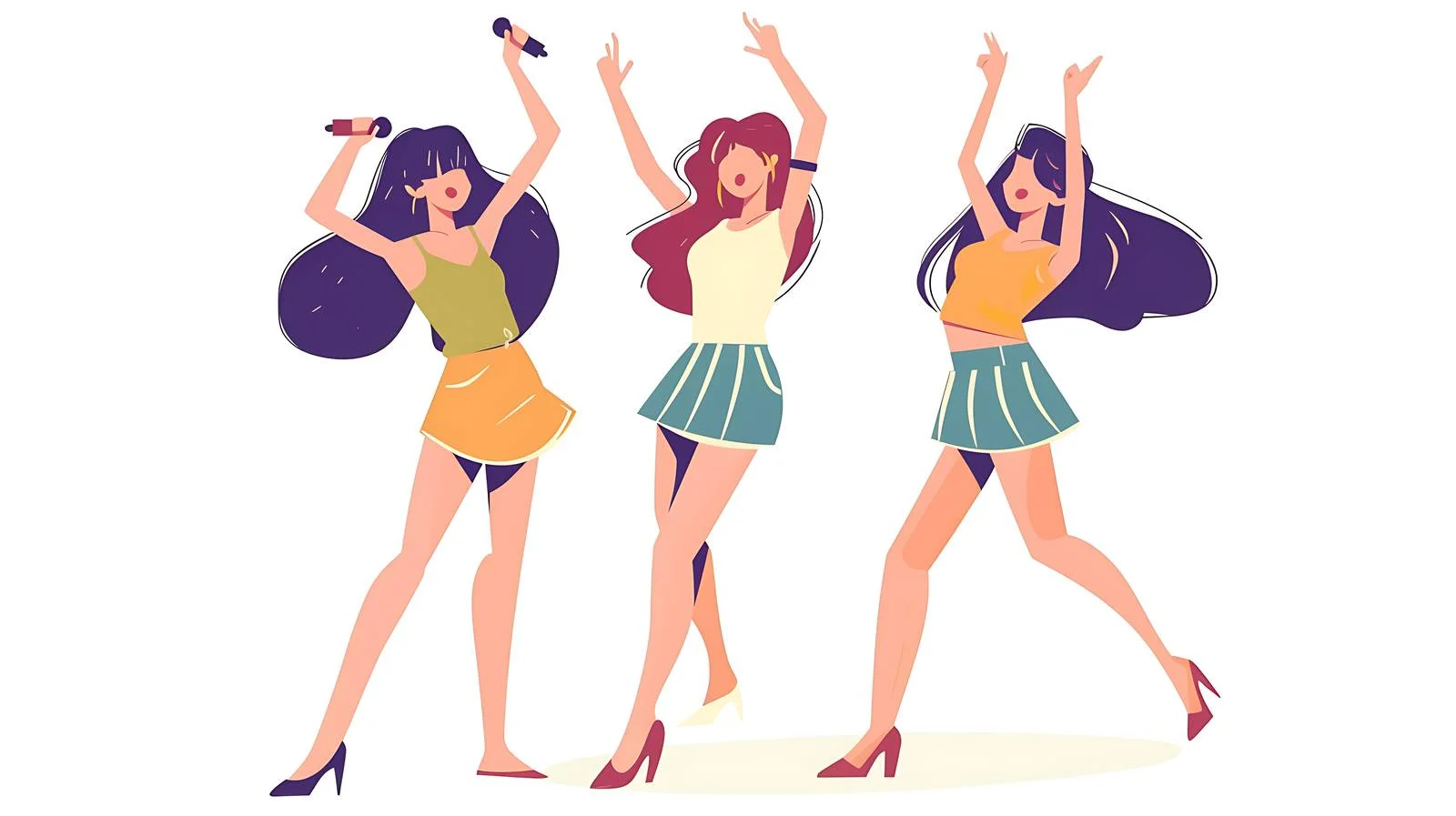 Young Women Stage Performance — free download from Dotvec