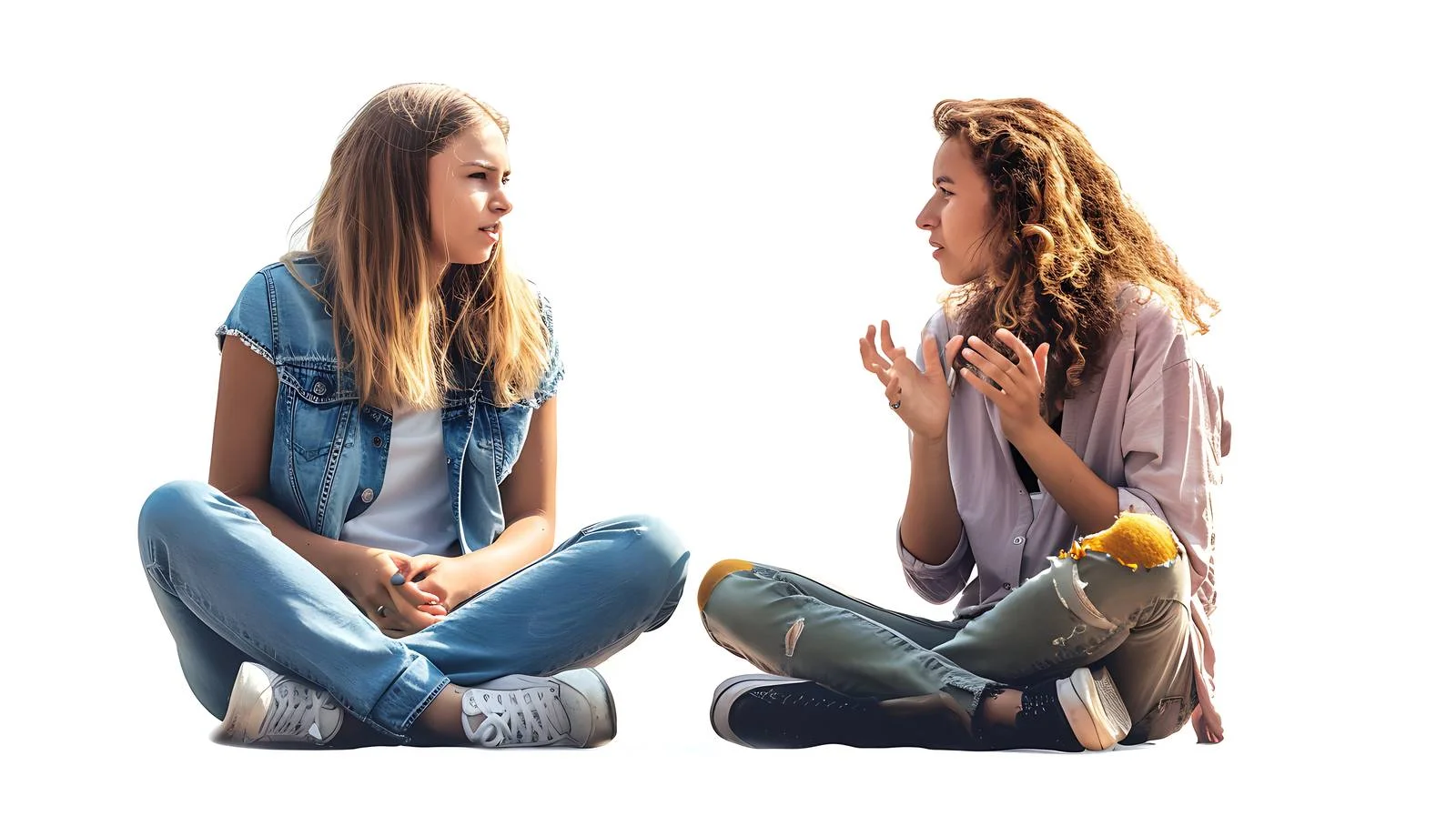 Outdoor Chatting Young Women — free download from Dotvec