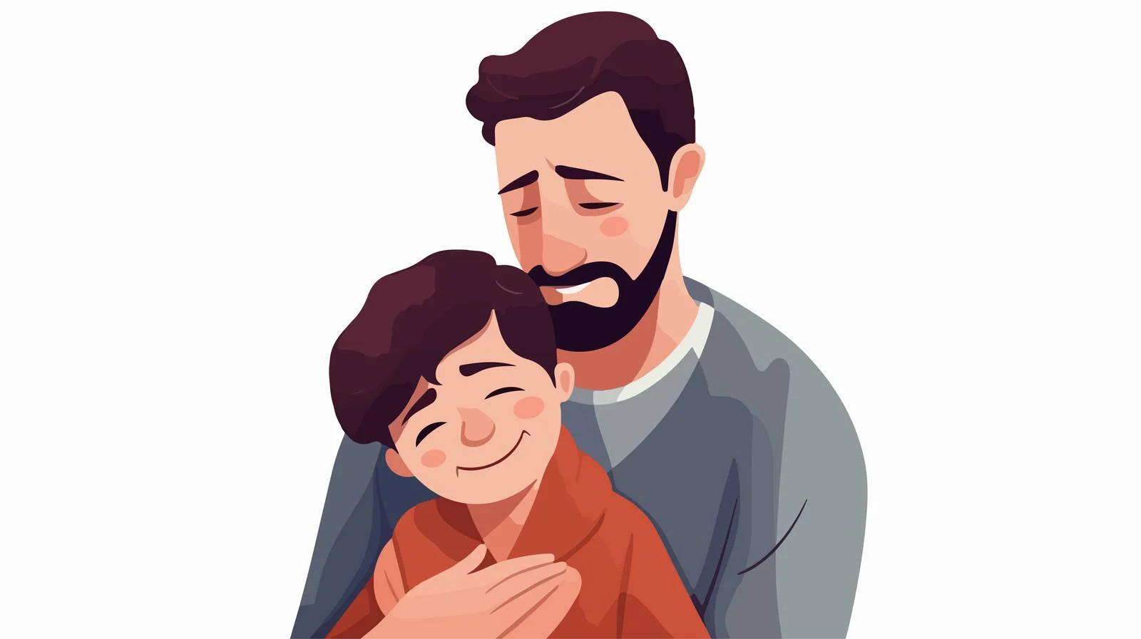 Father Comforting Crying Son — free download from Dotvec