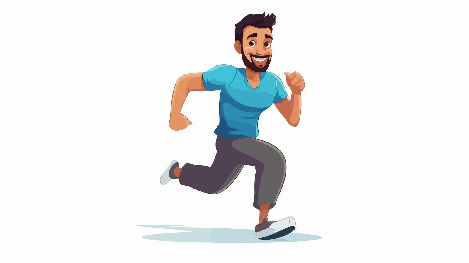Athletic Man Cartoon Vector Illustration — free download from Dotvec
