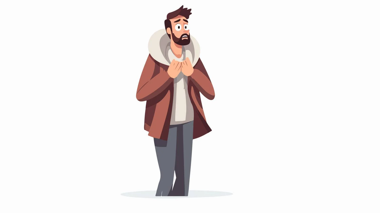 Illness Cartoon Character Young Man — free download from Dotvec