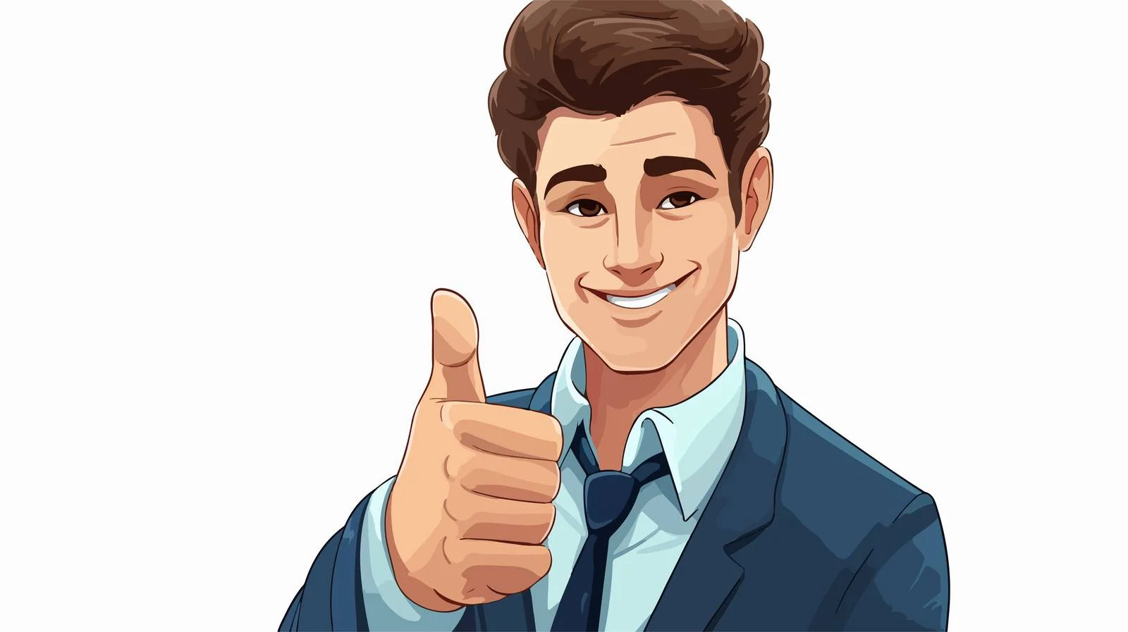 Confident Man Holding Yes Sign — free download from Dotvec