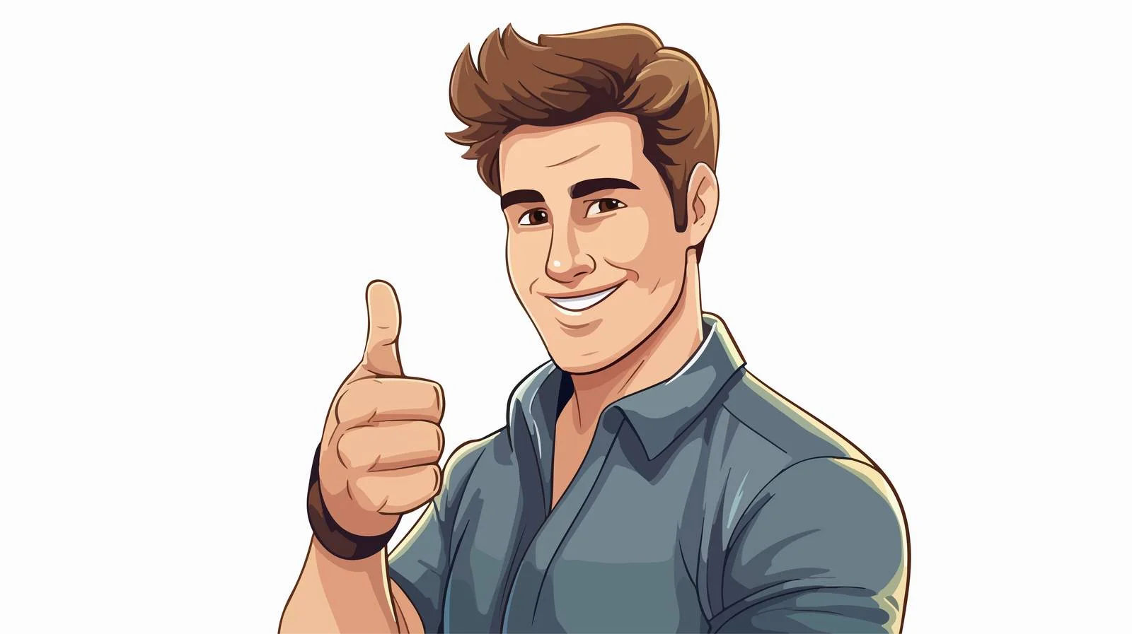 Confident Man Shows OK Gesture — free download from Dotvec