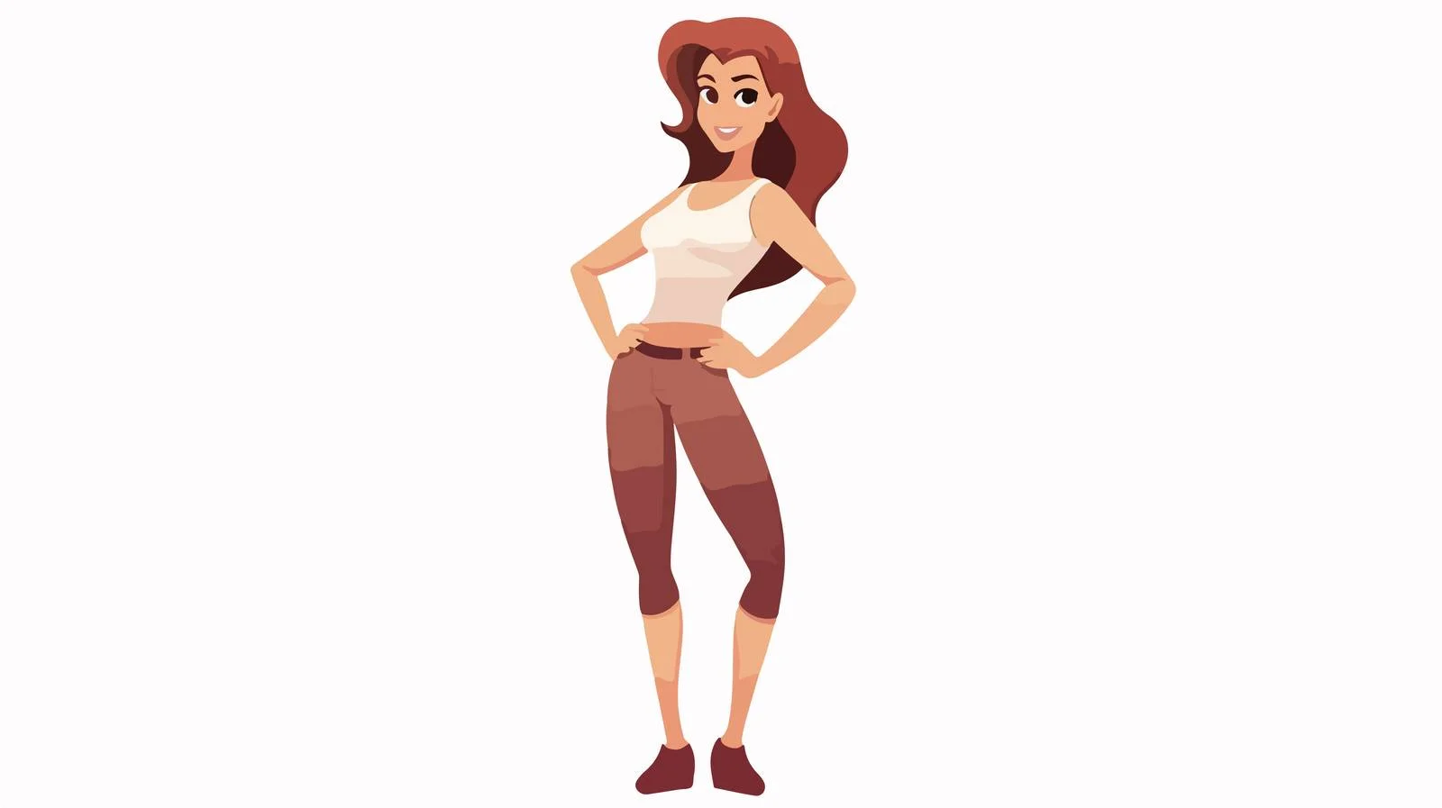 Confident Woman Arm-on-Hip Pose — free download from Dotvec