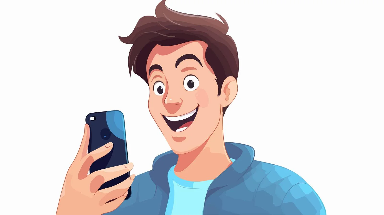 Social Media Notification Cartoon Illustration — free download from Dotvec
