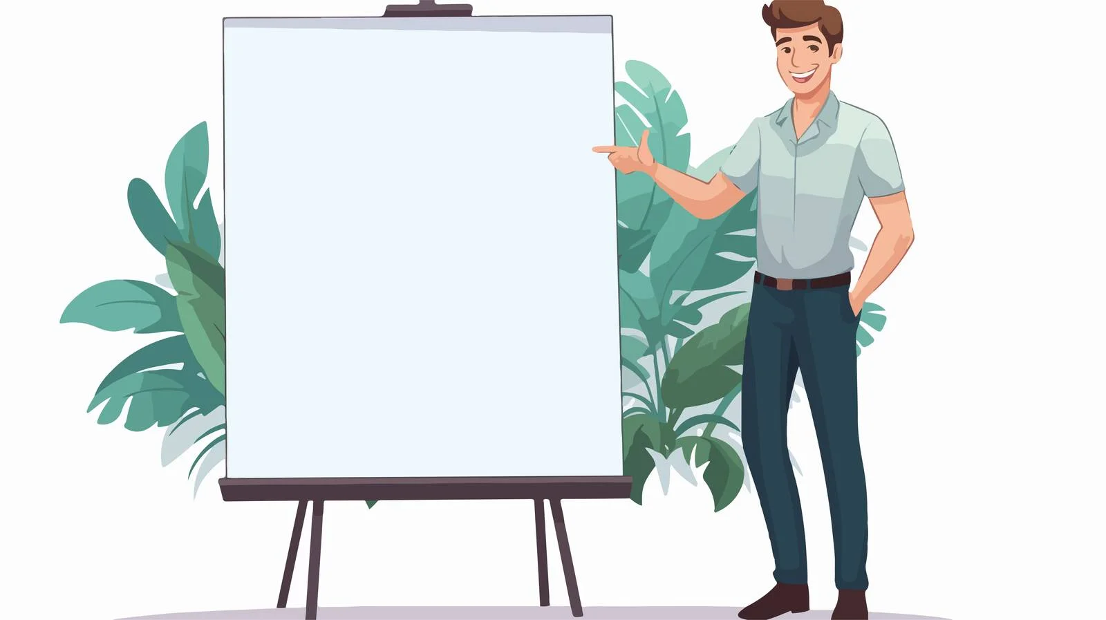 Confident man displaying phone screen — free download from Dotvec