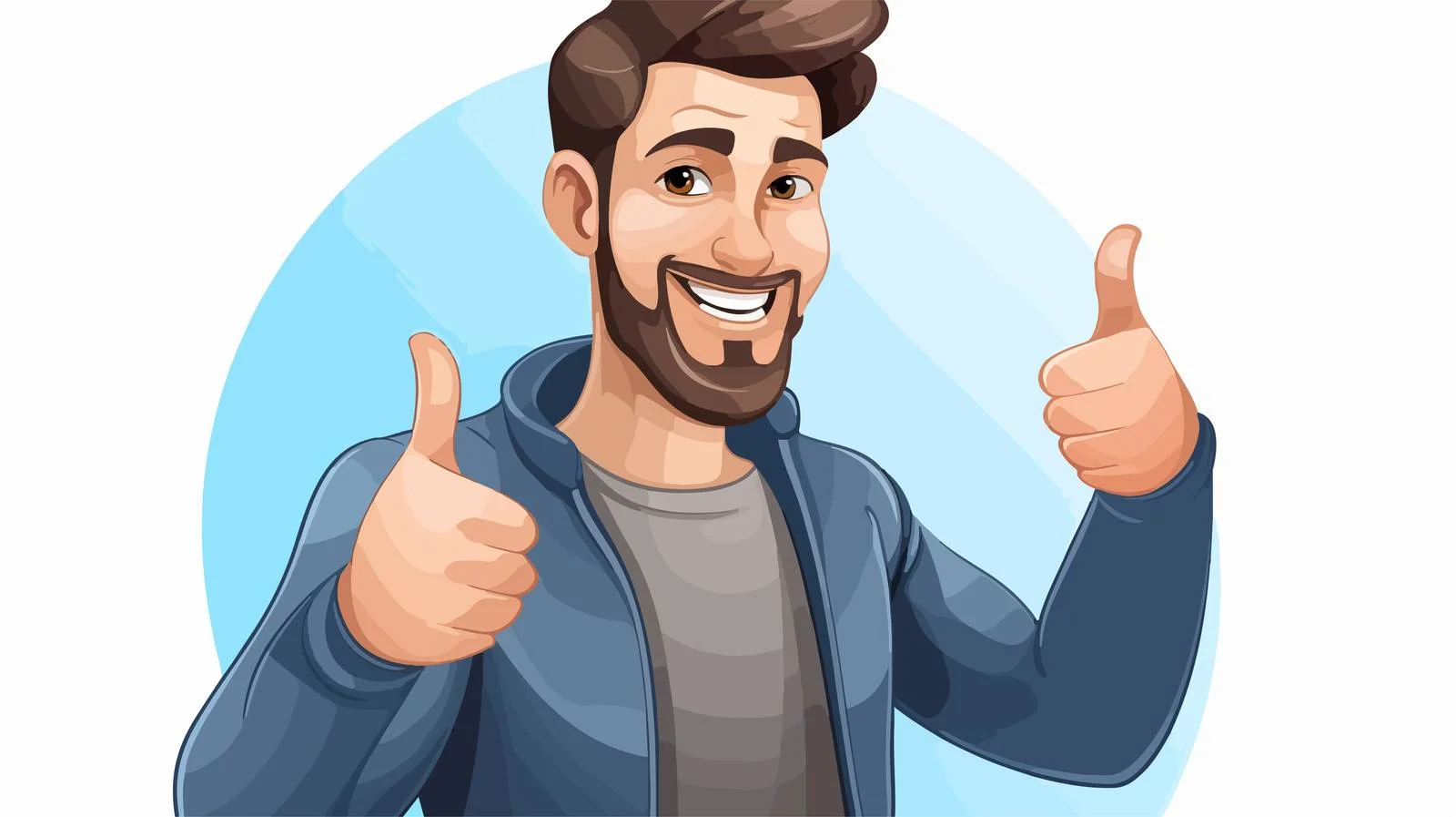 Interactive Phone Presentation with Thumb Up Gesture — free download from Dotvec